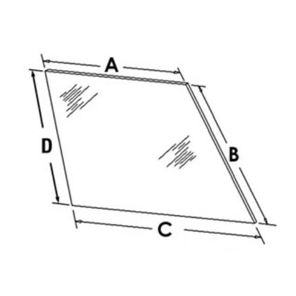 Aic Replacement Parts Glass, Rear Fits Allis Chalmers 7000 7010 7020 7030 7040 7045 WN-70577185-PEX - main